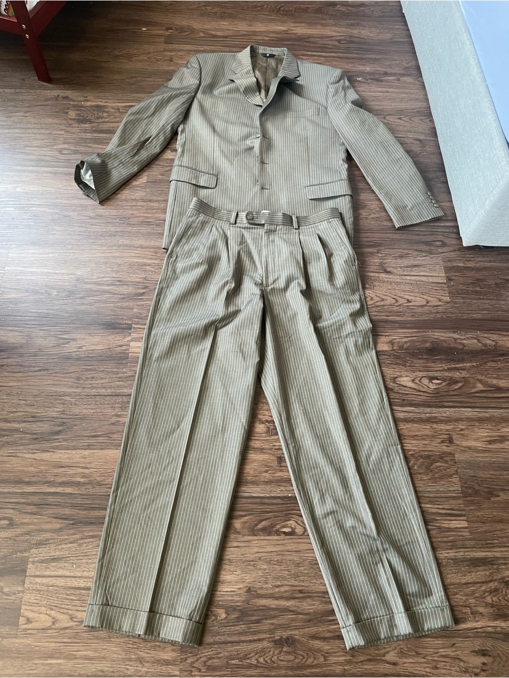 Phat Farm brown  Pinstripe Two-Piece Suit